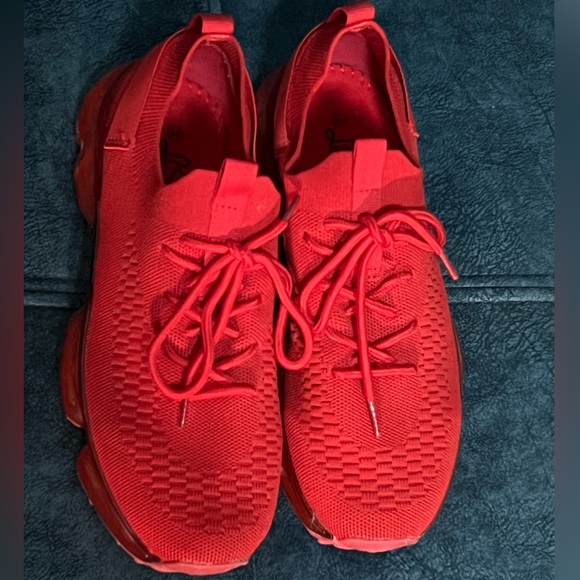 Red on Red Sneakers - Picture 2 of 5